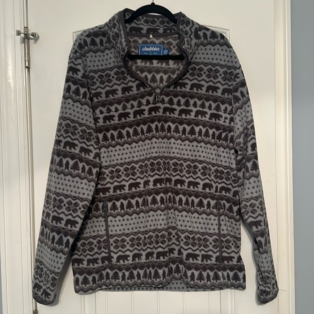 Chubbies men’s fleece pullover jacket
